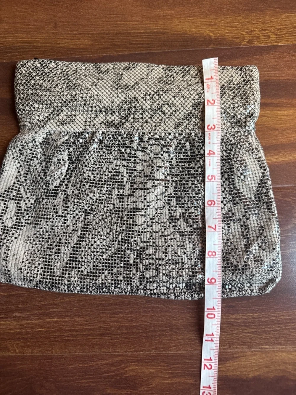 BCBGMAXAZRIA Metallic Clutch Bag